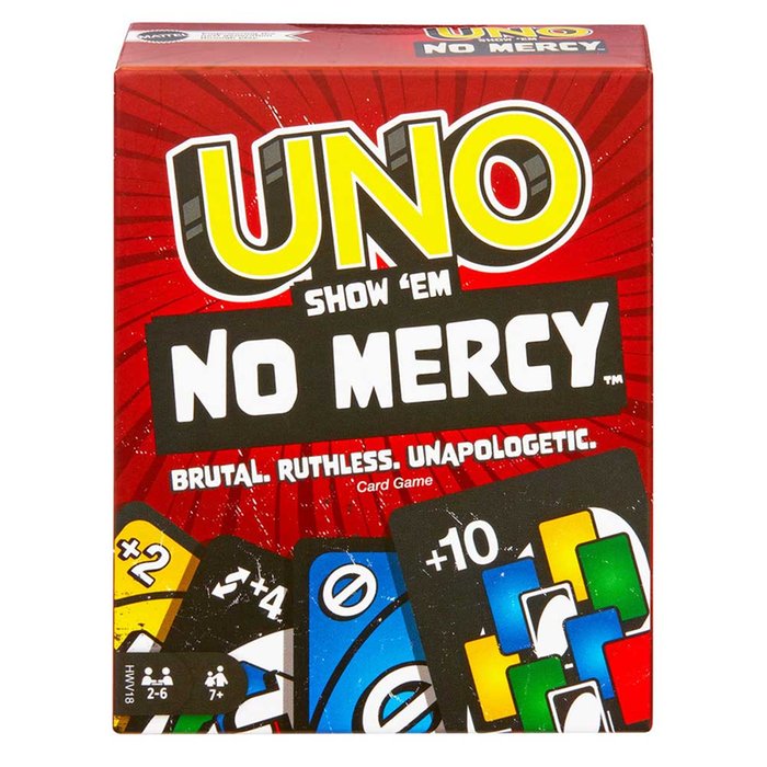 UNO Show 'em No Mercy Card Game – Wild New Rules for 2-10 Players