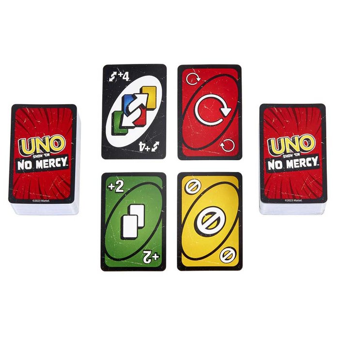UNO Show 'em No Mercy Card Game – Wild New Rules for 2-10 Players