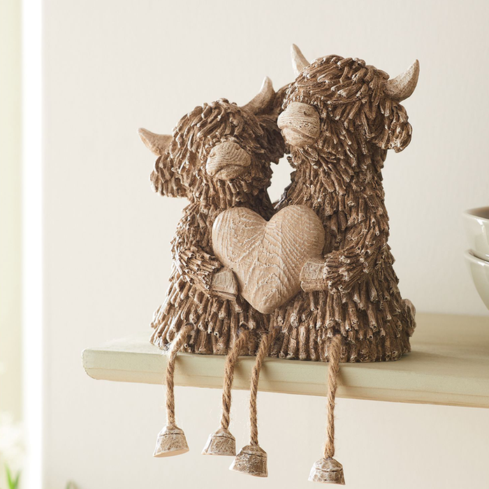 Love You Cow Ornament – Cute Home & Garden Decoration